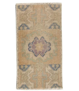 1x3 Turkish Medallion Runner Vintage Wool Carpet Oushak Hand Knotted Area Rug - Picture 1 of 10