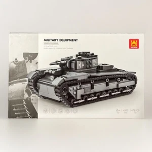 Juego de ladrillos de juguete bloques de construcción alemanes Neubaufahrzeug tanque Segunda Guerra Mundial en caja original - Imagen 1 de 2