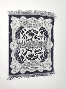 Vintage Sears Twentieth Century Collection Hand Towel Black White - Picture 1 of 3