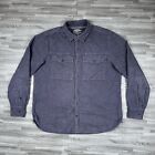 Rei Cooperative Shirt Mens Gray Long Sleeve Button Up Co Op Soft Thick Medium M