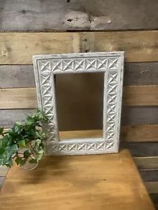 Small Rustic Wall Mirror - 15" x 11" - Picture 1 of 7