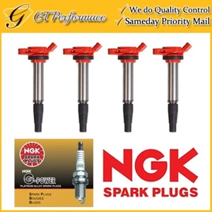 Performance Ignition Coil & NGK Spark Plug 4PCS for CT200h/ Vibe/ Corolla Prius - Picture 1 of 7