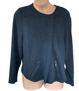 Chaqueta Moto Torrid Azul Teal Studio Doble Punto Cremallera Manga Larga Mujer Plus 4 - Imagen 1 de 7