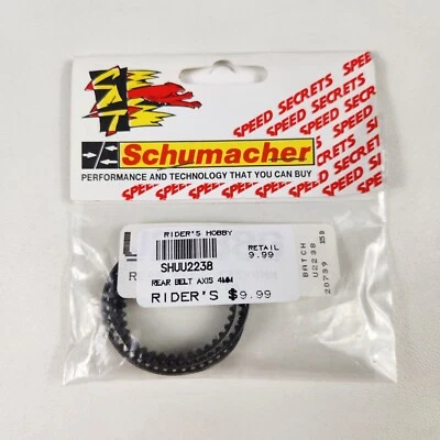 Correa de transmisión trasera Schumacher U2238G 125 mm x 4 mm para eje SST nuevo stock antiguo nuevo en stock Foto 1 de 2