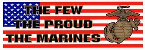 Pegatina de parachoques The Few, The Proud, The Marines - Imagen 1 de 1