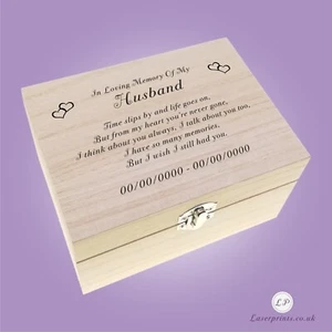 Urna de ataúd humano para cremación cenizas conmemorativas funeral caja grabada personalizada - Imagen 1 de 13