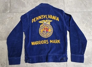 FFA Corduroy Jacket Size 36 (Small) Warriors Mark PA Future Farmers 1950s - Picture 1 of 7
