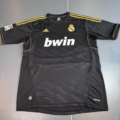 Adidas Real Madrid Ozil Jersey 2010 2011 Black Away Large Futbol Soccer Kit - Image 1 of 4