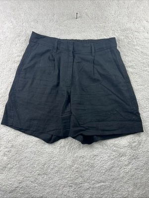 Women's Old Navy Black Shorts Size Med 30 Waist 5” Inseam Pleated Stretch Beach - Image 1 of 4