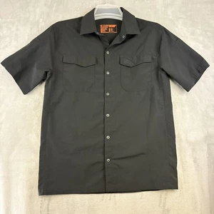5.11 Tactical Shirt Mens Small Black Stryke Short Sleeve Snap Front Vented Mesh - Picture 1 of 13