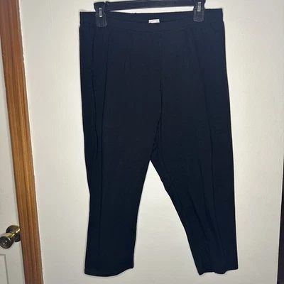 Xhilaration Womens Plus 1X Black Cotton/Spandex Blend Capri Stretch Leggings - Image 1 of 4