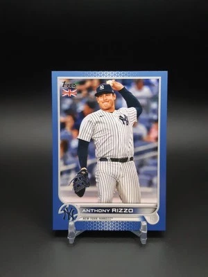 2022 Topps UK Edition Blue /75 Anthony Rizzo #53 - Image 1 of 2