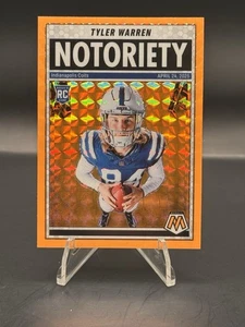 Mosaico Panini 2025 - Notoriety Tyler Warren #25 naranja mosaico fluorescente (RC) - Imagen 1 de 2