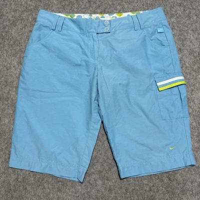 Pantalones Cortos Nike De Colección Para Mujer Talla 6 Azul Botón Carga Verano Atlético Ligero Foto 1 de 4