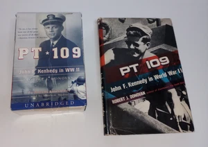 Hardcover book and Audio Cassettes PT 109 John F. Kennedy in WWII Donovan Modine - Picture 1 of 14