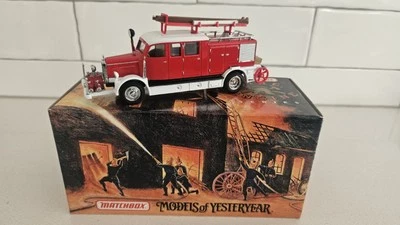 Matchbox Models of Yesteryear Fire Engine Series YFE07 1938 Mercedes Fire Truck  - Image 1 of 4