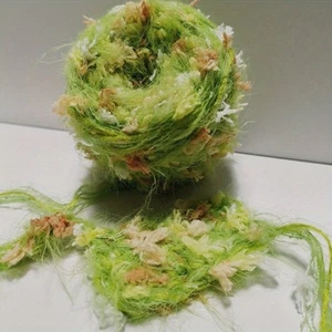 100g/ball Fancy Yarn Hand-Mixed Thread Variegated Yarn Fluffy Crochet Green Chic - Picture 1 of 11