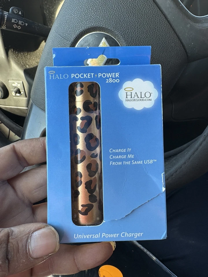 Cargador de alimentación universal y luz flash Halo Pink Pocket Power 2800. Excelente C Foto 1 de 3