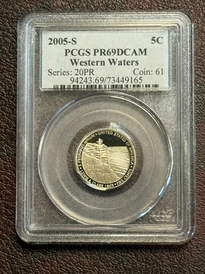 2005 S Western Waters Jefferson Nickel PCGS PR69 DCAM - Image 1 of 4
