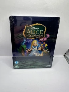 Alice In Wonderland Disney Blu Ray Steelbook - NEW SEALED OOP - Picture 1 of 4