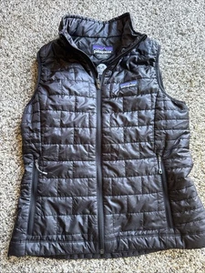 Patagonia Nano Puff Chaleco Chaqueta Mujer Pequeño Negro 84247 - Imagen 1 de 5