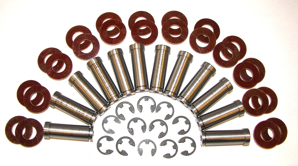 12 Tattoo Machine 3/8" Coil Core Set BLACK Fiber Washers 1 1/4" T Cores - Image 1 of 1