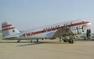 TWA Douglas DC-2 airplane - unmailed - Picture 1 of 2