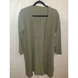 Shein Girls Size 11/12 Knee Length Green Cardigan CB6/70 - Picture 1 of 6