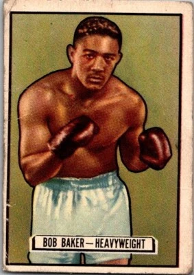 1951 Topps Ringside Boxing BOB BAKER #25 Good/VG Condition - Image 1 of 2