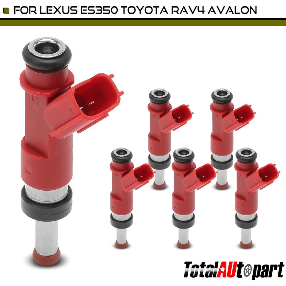 6x Inyectores de combustible para Toyota Camry 2007-2011 RAV4 2006-2012 Avalon Lexus RX350 Foto 1 de 4