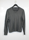 Gap Women's Grey Long Sleeve V-neck Knitted Cotton Pullover Shirt Size S Small