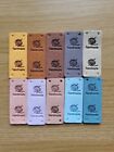10x Faux Leather Yarn Handmade Labels Sew On 1 Of Each Colour 
