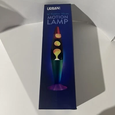 URBAN SHOP 16" Rainbow Lava Motion Volcano Lamp - Image 1 of 4