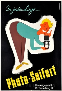 Foto Seifert 1955 fotografía austriaca publicidad Giclee impresión en lona 20x29 - Imagen 1 de 3