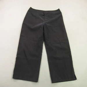 Pataloha Pants Women 8 Long Straight Leg Outdoors Black Pocket Capri - Picture 1 of 12