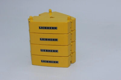 NZG Counterweight Liebherr Lemon Yellow Ltm 11200 NZG 732 Load New 4 Piece - Image 1 of 4