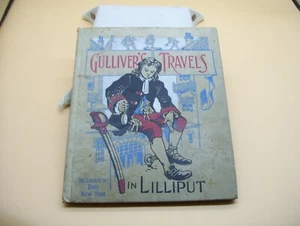 Early 1900's Gulliver's Travels In Lilliput HC Childrens Book By Dean Swift Rare - Imagen 1 de 12