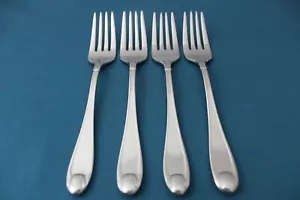4 Salad Forks Oneida GARNET - ALL SATIN - 18/10 Stainless China 7" - Picture 1 of 5