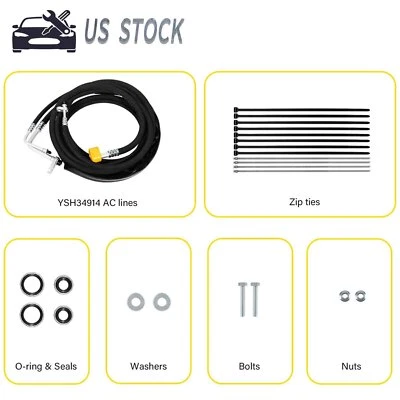 Kit de líneas de aire acondicionado traseras YSH34913 para GMC 2015-2020, Chevrolet Tahoe, Cadillac Escalade	 Foto 1 de 4