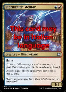 MTG 2x STORMCATCH MENTOR EXC - MENTORE PARATEMPESTE 234 - BLB - MAGIC - Picture 1 of 1