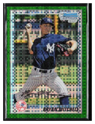 2010 Bowman Chrome Pros Green X-Fractor #BCP118 Bryan Mitchell - Image 1 of 2