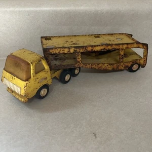 Vintage 1970's Yellow Mini Tonka Car Carrier/Hauler – Pressed Steel - Picture 1 of 6