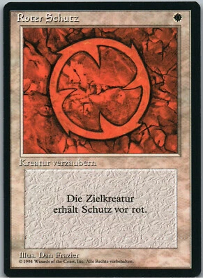 Red Ward | MtG Magic Revised Edition FBB (Foreign Black Border) | German GR | NM - Image 1 of 2