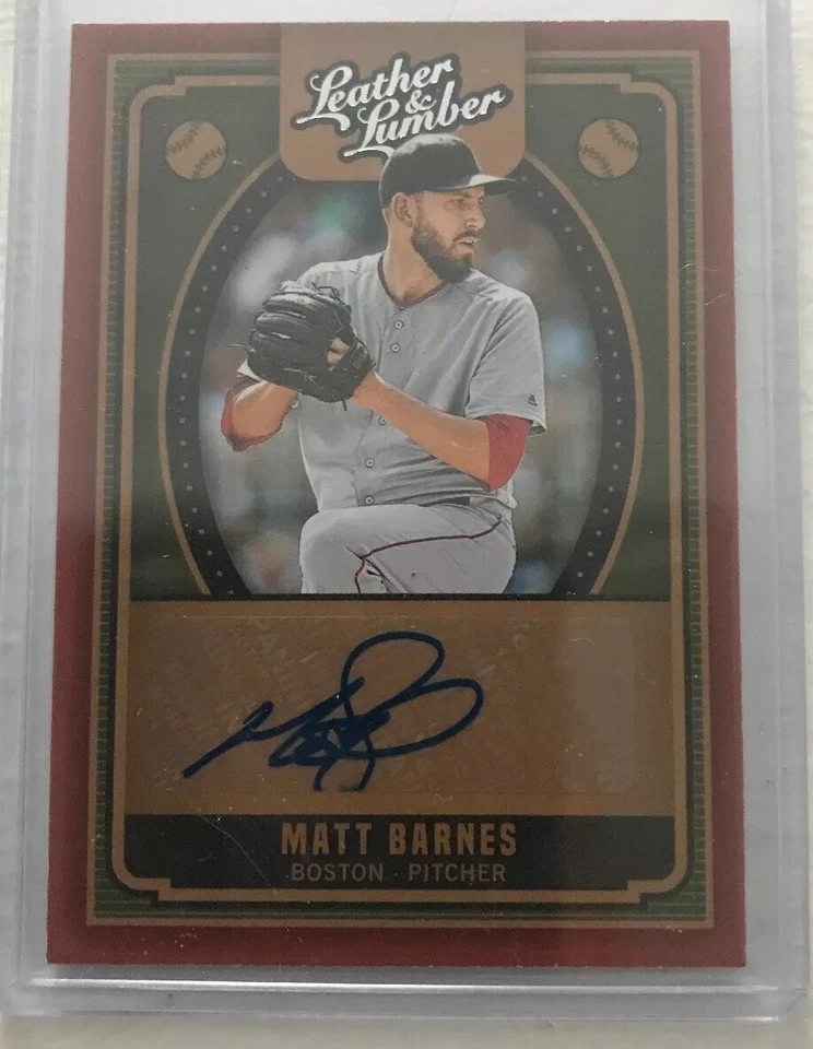 2019 Panini Leather & Lumber Matt Barnes Auto  Boston - Image 1 of 1