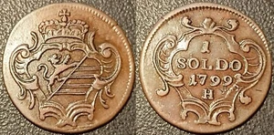 Italy - County Of Göritz - François II - 1 Soldo 1799 H, Guntzbourg! Km# 39 - Picture 1 of 1