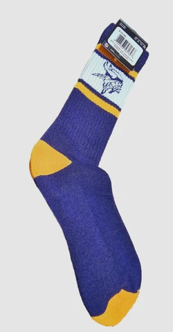 MINNESOTA VIKINGS DRESS CLASSIC STYLE CREW SOCKS - SIZE LARGE SOCKS NFL NEW Cover