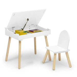 Ollie Lift-Top Desk and Chair for Toddlers Furniture Sturdy Homework Table US - Picture 1 of 7