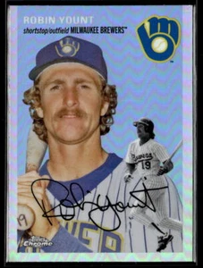 2023 Topps Chrome Platinum Anniversary #453 Robin Yount Refractor Brewers - Picture 1 of 2
