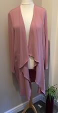 Nine West Duster Jacket Size XL Pale Blush Pink Waterfall Front Special Occasion