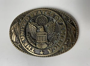 TONY LAMA State Series Collection UNITED STATES OF AMERICA Seal Belt Buckle USA - Picture 1 of 8